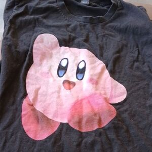 Kirby Size Small Black Short Sleeve Tee Shirt